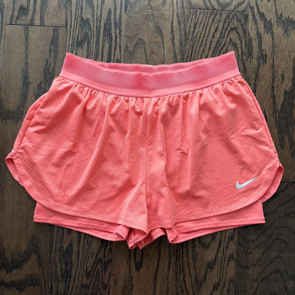 Nike Court Coral Pink Athletic Shorts